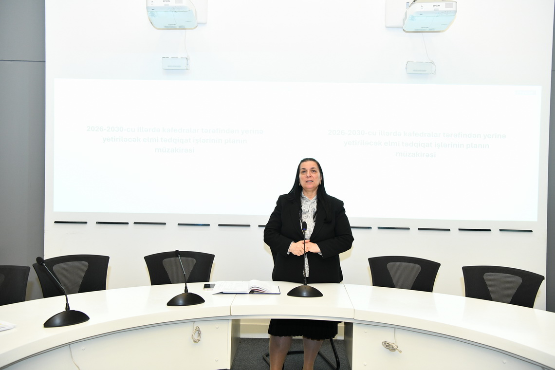 ADNSU-da 2026-2030-cu illər üçün elmi-tədqiqat mövzuları müzakirə olunub 