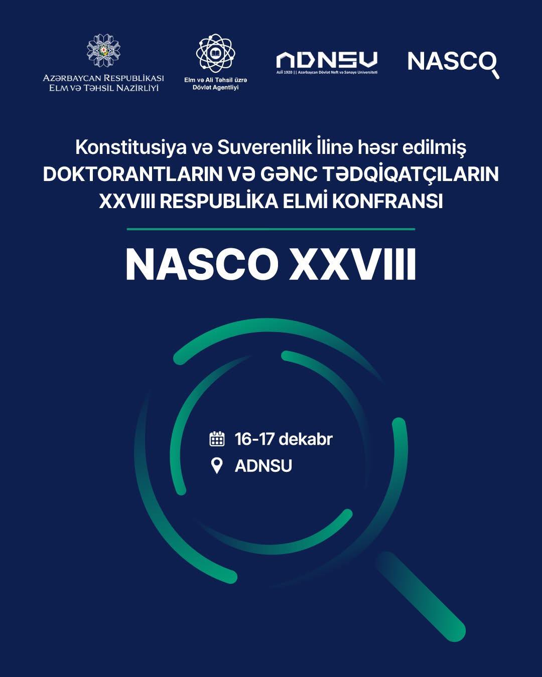 ADNSU-da böyük elmi tədbir keçiriləcək