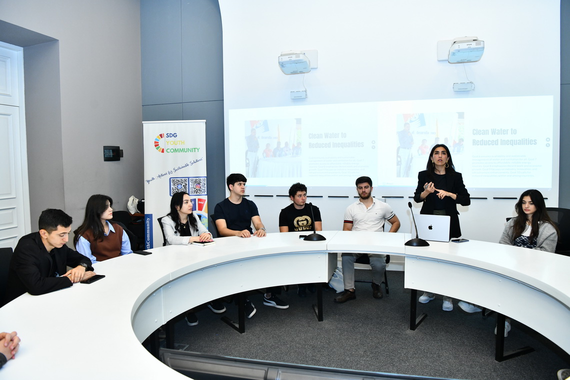 ADNSU-da Dayanıqlı İnkişaf Məqsədləri mövzusunda infosessiya keçirilib 