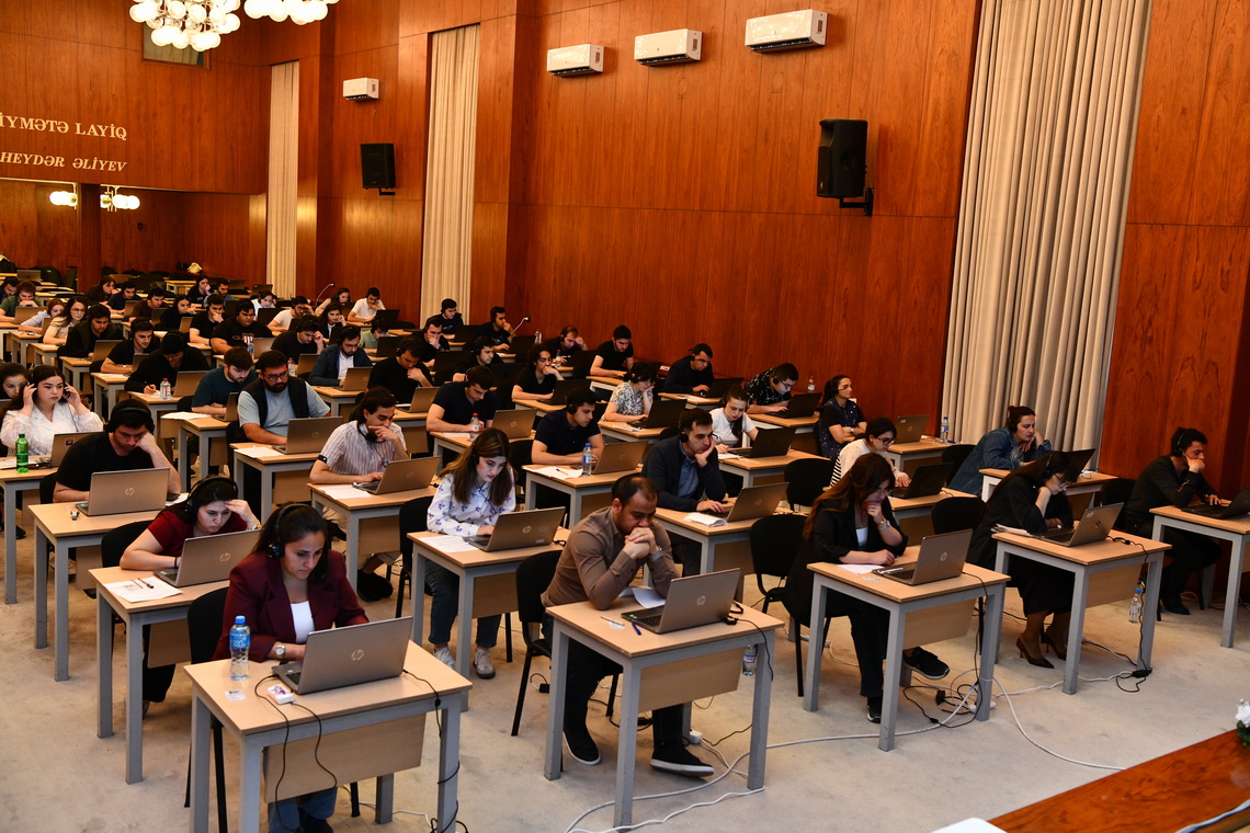 ADNSU-da doktorantura səviyyəsində xarici dil üzrə sınaq imtahanı keçirilib