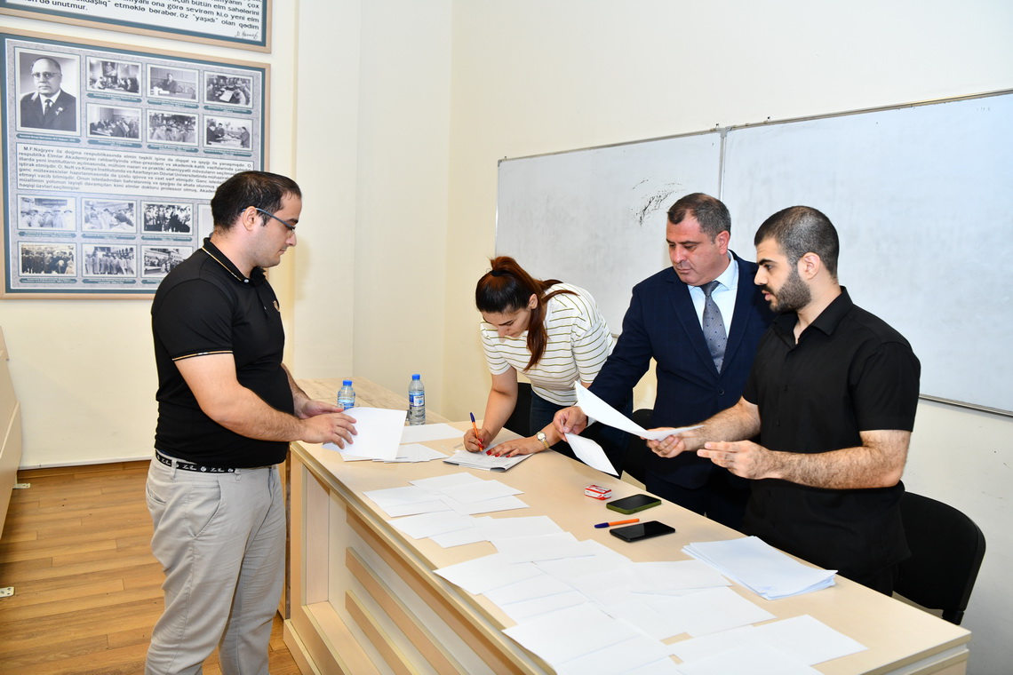 ADNSU-da doktoranturaya qəbul imtahanı keçirilib