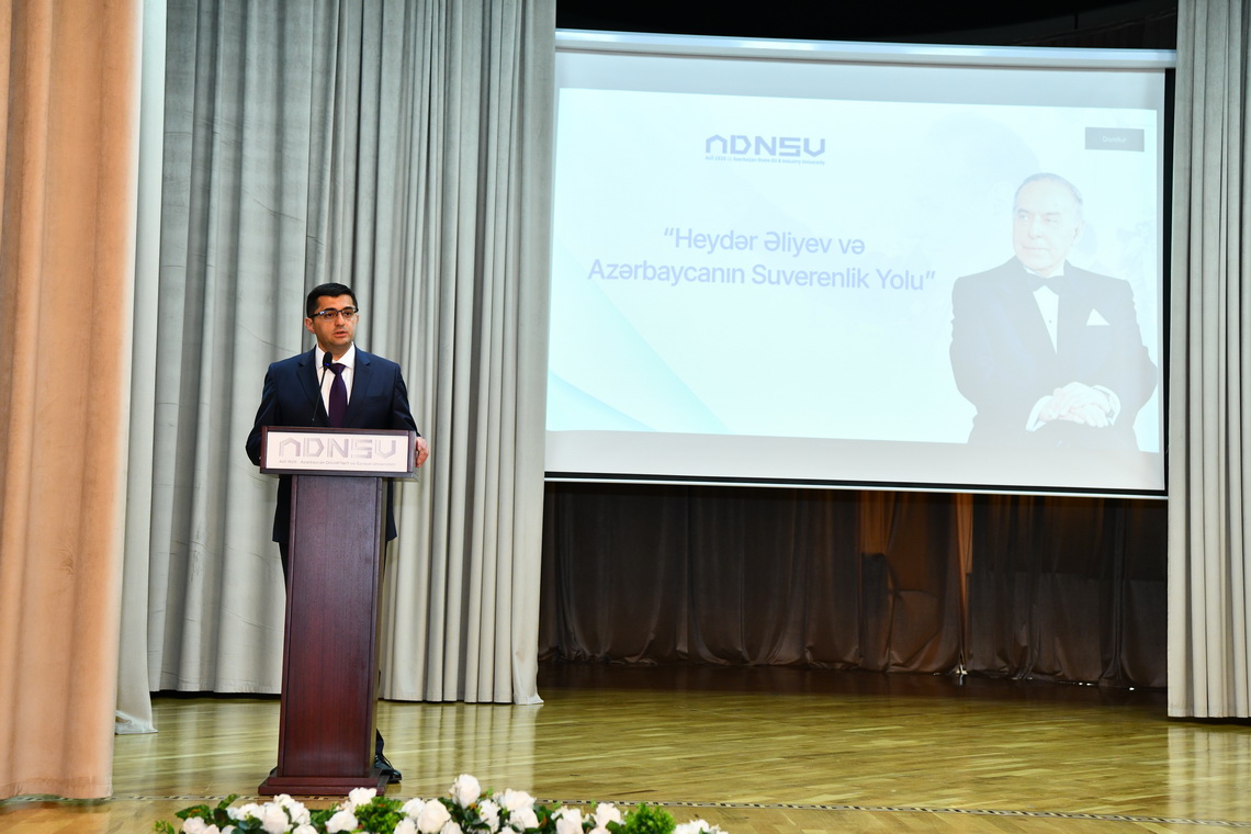 ADNSU-da “Heydər Əliyev və Azərbaycanın Suverenlik Yolu” mövzusunda tədbir keçirilib 