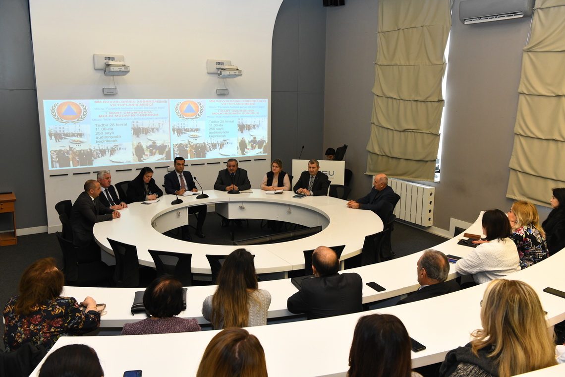 ADNSU-da Mülki Müdafiə Gününə həsr olunmuş tədbir keçirilib