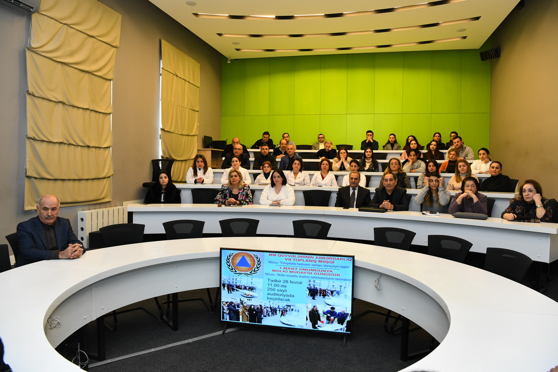 ADNSU-da Mülki Müdafiə Gününə həsr olunmuş tədbir keçirilib