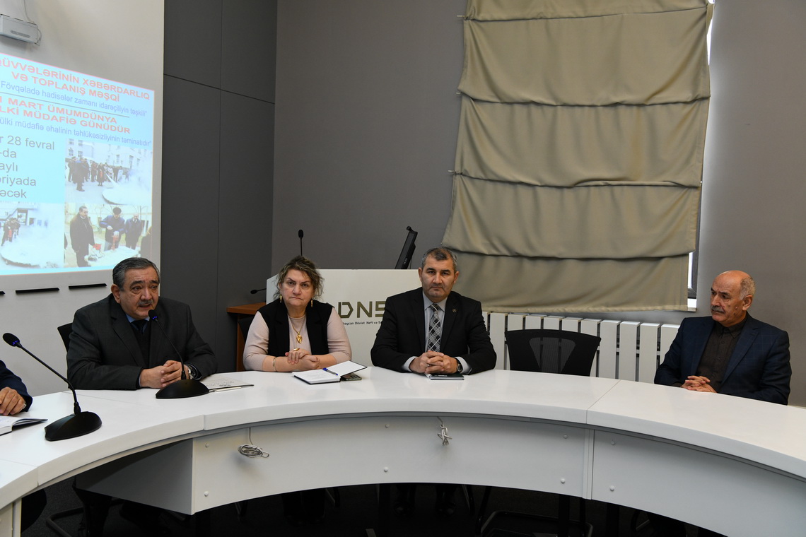 ADNSU-da Mülki Müdafiə Gününə həsr olunmuş tədbir keçirilib