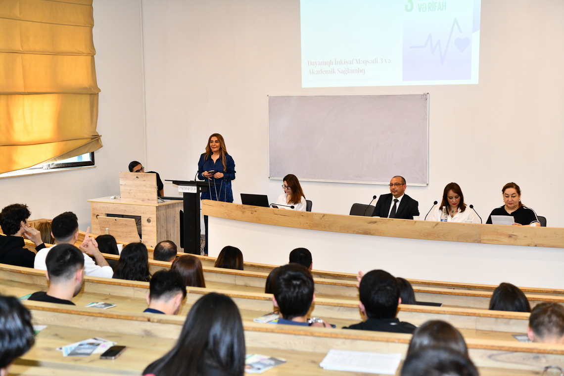 ADNSU-da tələbələrin sağlamlığına həsr olunmuş maarifləndirici sessiya keçirilib 