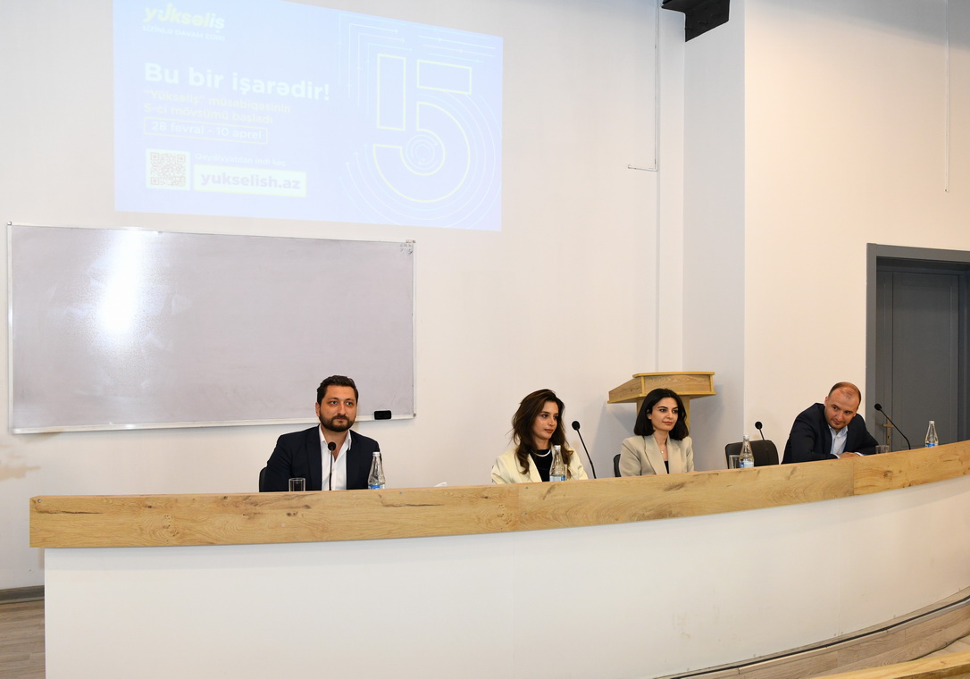 ADNSU-da “Yüksəliş” müsabiqəsinin qalibləri ilə görüş keçirilib