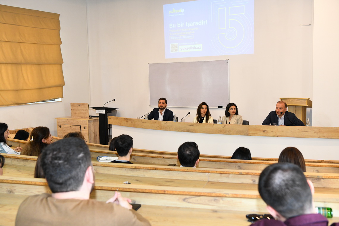 ADNSU-da “Yüksəliş” müsabiqəsinin qalibləri ilə görüş keçirilib