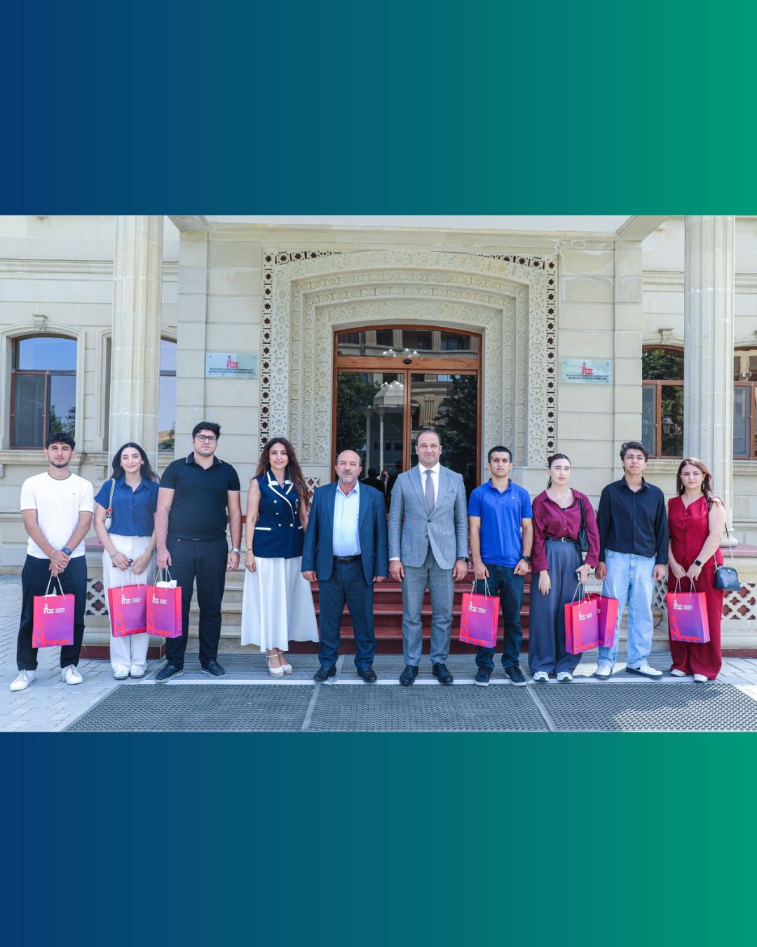 ADNSU-nun əlaçı tələbələri Balaxanıda “ADNSU-100” lövhəsinin açılışını ediblər