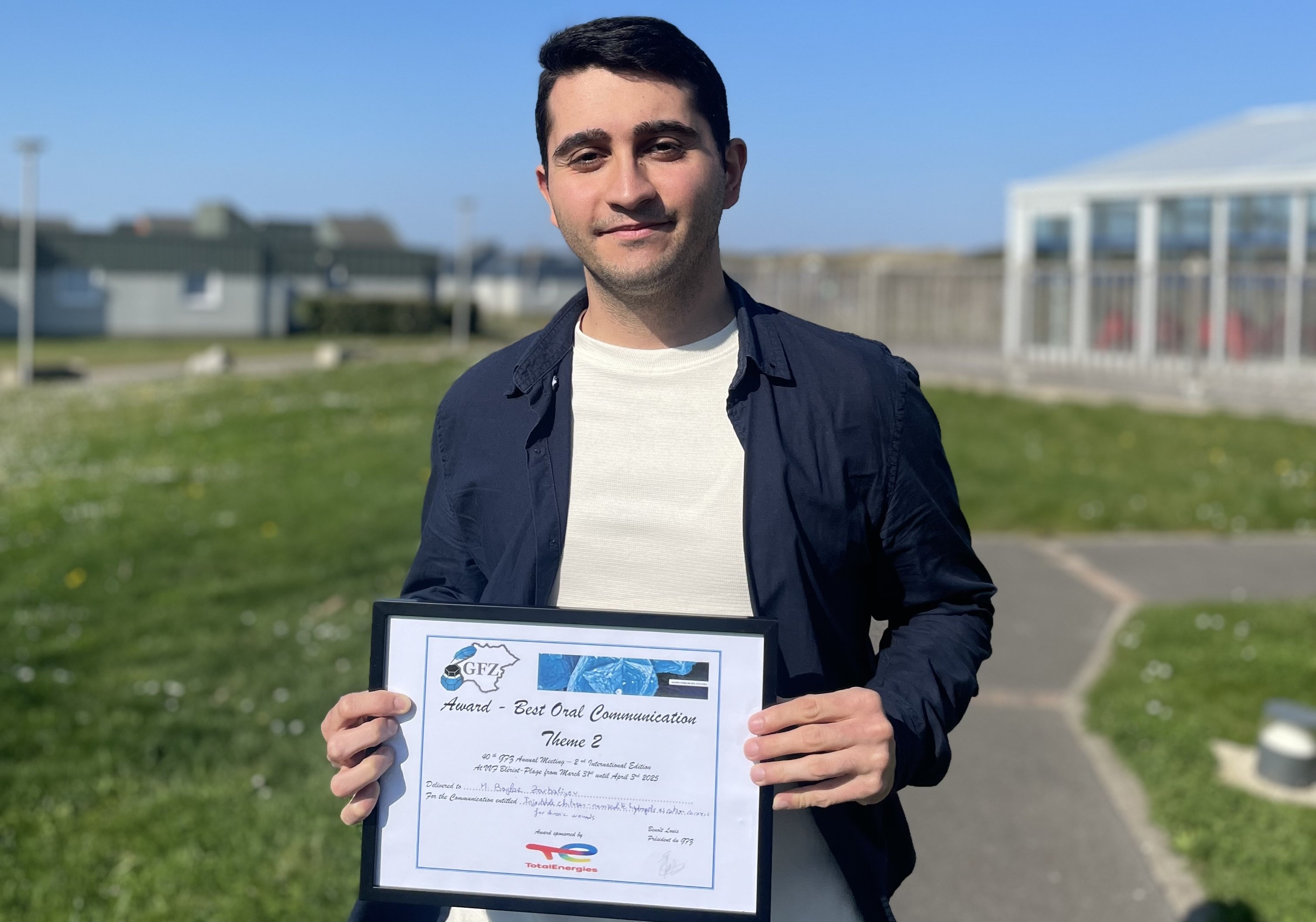 ADNSU və Strasburq Universitetinin birgə doktorantı Avropada mükafat qazandı 