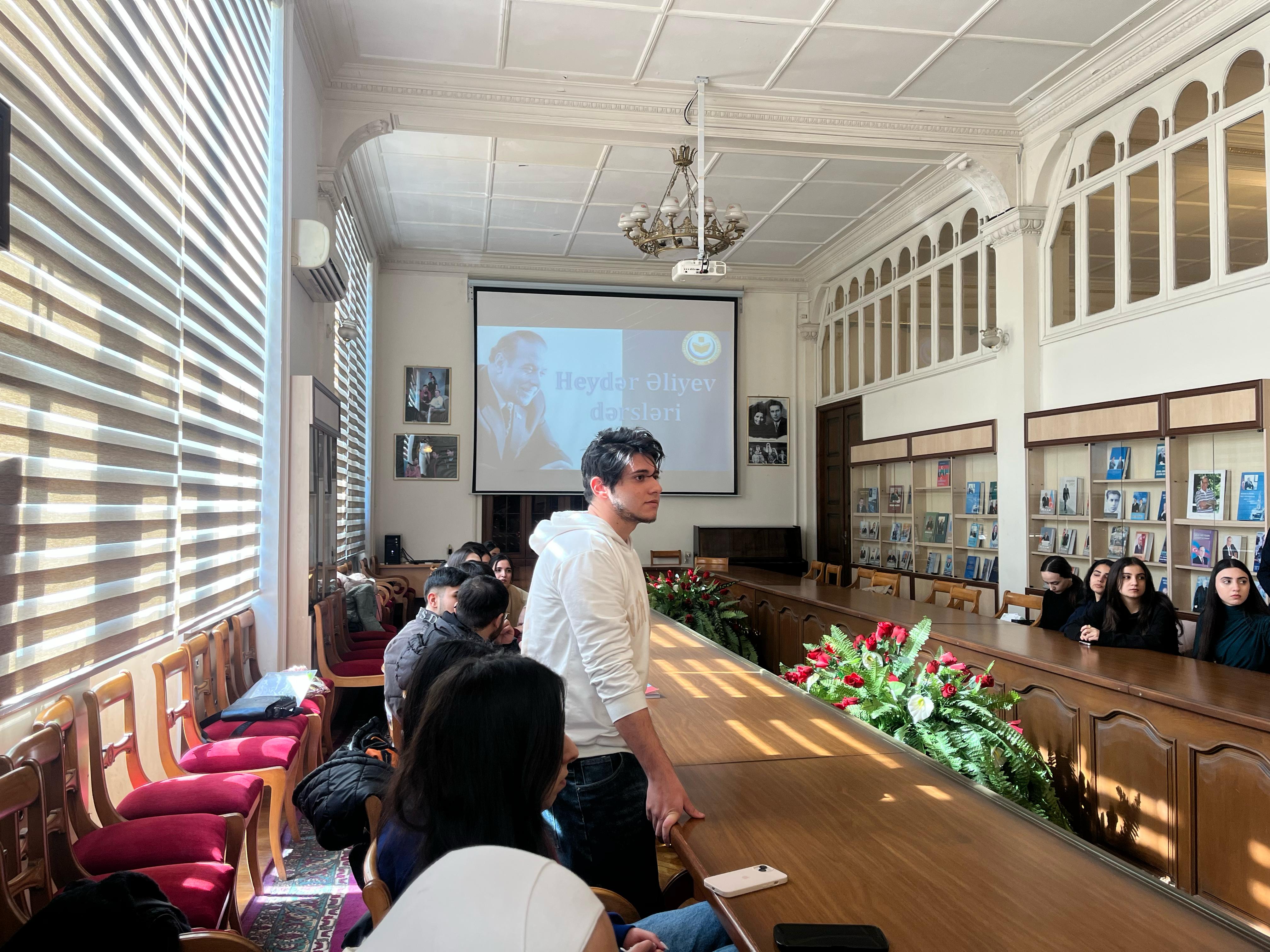 ADPU-da “Heydər Əliyev dərsləri” davam edir