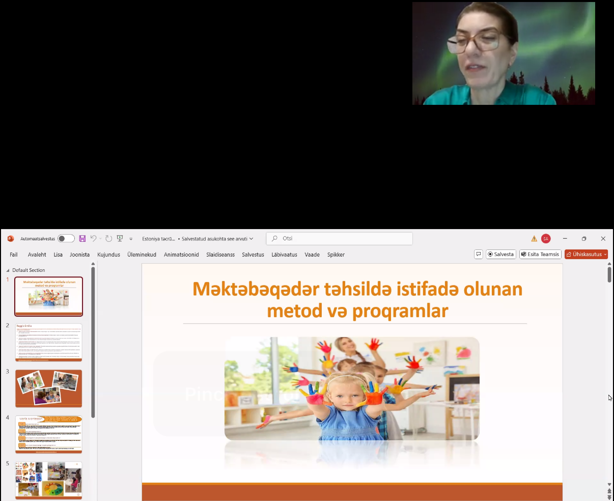 ADPU-da "Məktəbəqədər təhsildə uşaqyönümlü mühitin təşkili” təlimi davam edir
