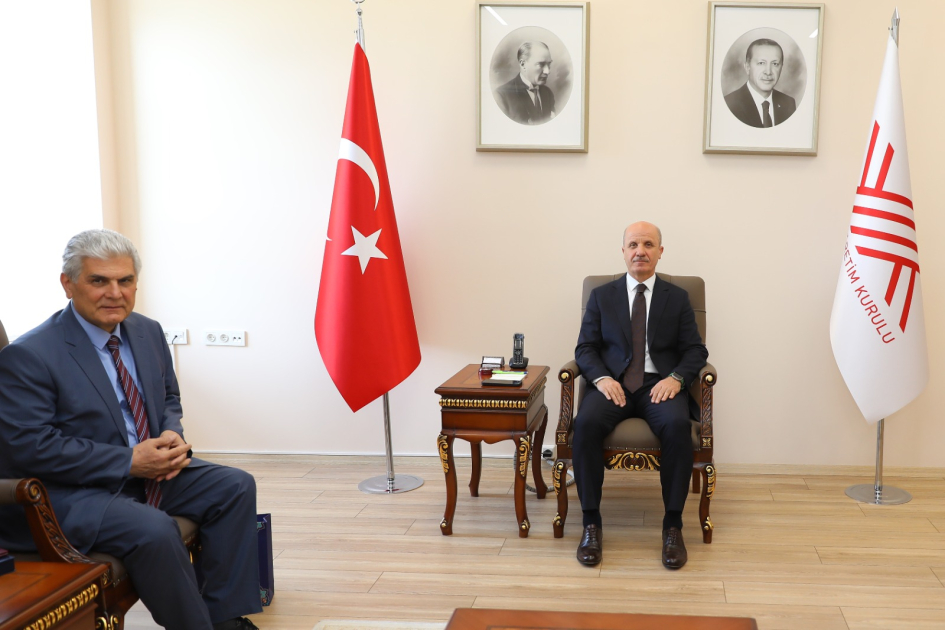 ADPU rektoru Türkiyə Ali Təhsil Şurasının sədri ilə görüşüb 