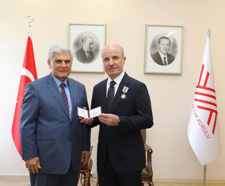 ADPU rektoru Türkiyə Ali Təhsil Şurasının sədri ilə görüşüb