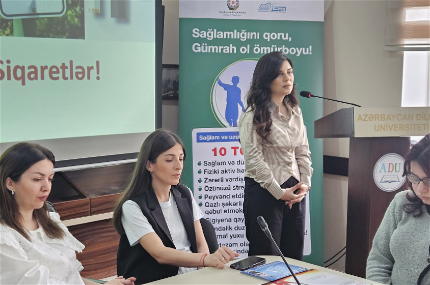 ADU-da tütünsüz həyatla bağlı maarifləndirici tədbir keçirilib