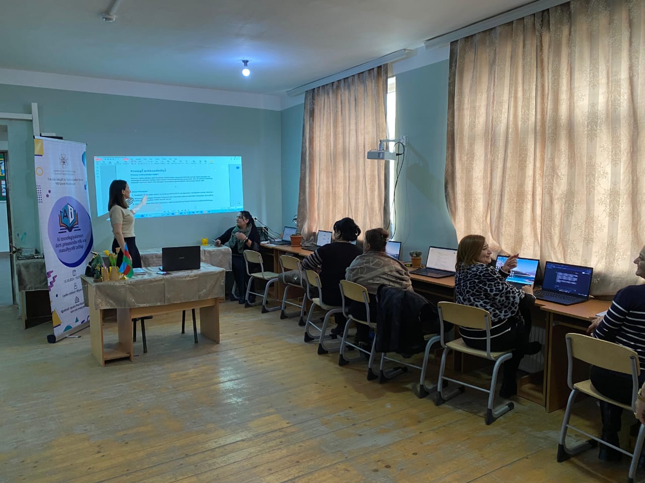 Ağcabədi müəllimlərinin süni intellektlə bağlı bilikləri artırılır - Layihə 