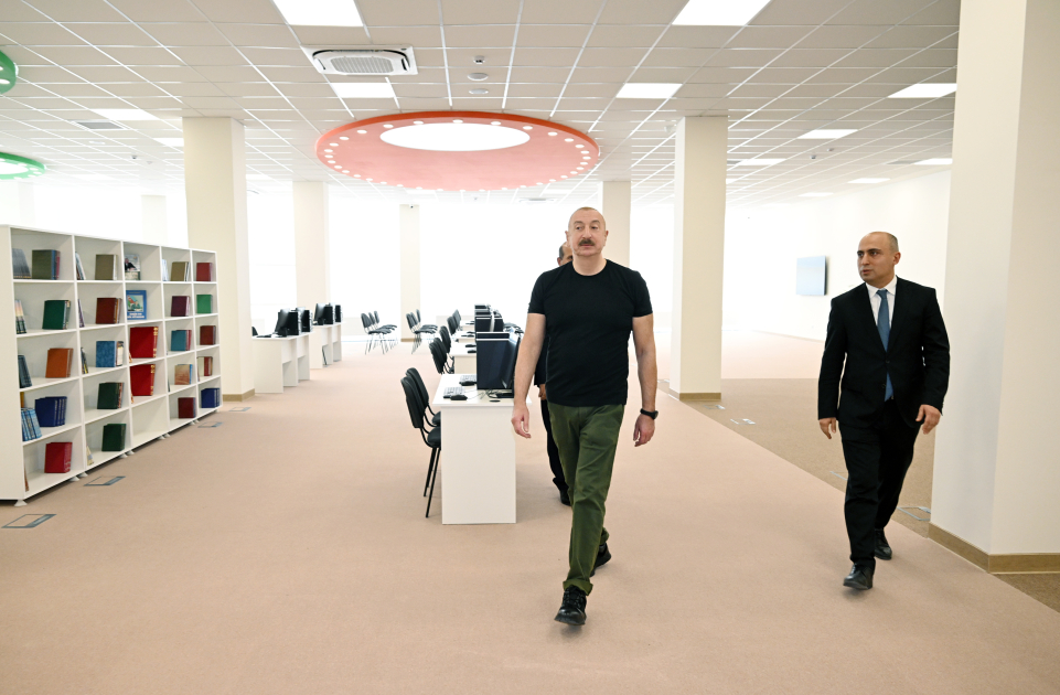 Ağdam şəhər 1 nömrəli tam orta məktəbin binasının açılışı olub