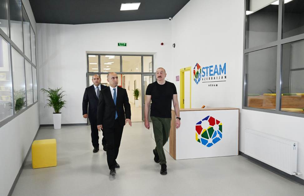 Ağdam şəhər 1 nömrəli tam orta məktəbin binasının açılışı olub