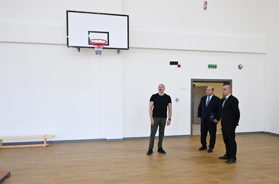 Ağdam şəhər 1 nömrəli tam orta məktəbin binasının açılışı olub