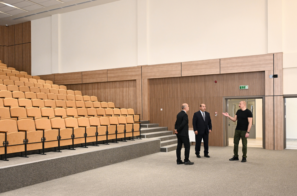 Ağdam şəhər 1 nömrəli tam orta məktəbin binasının açılışı olub