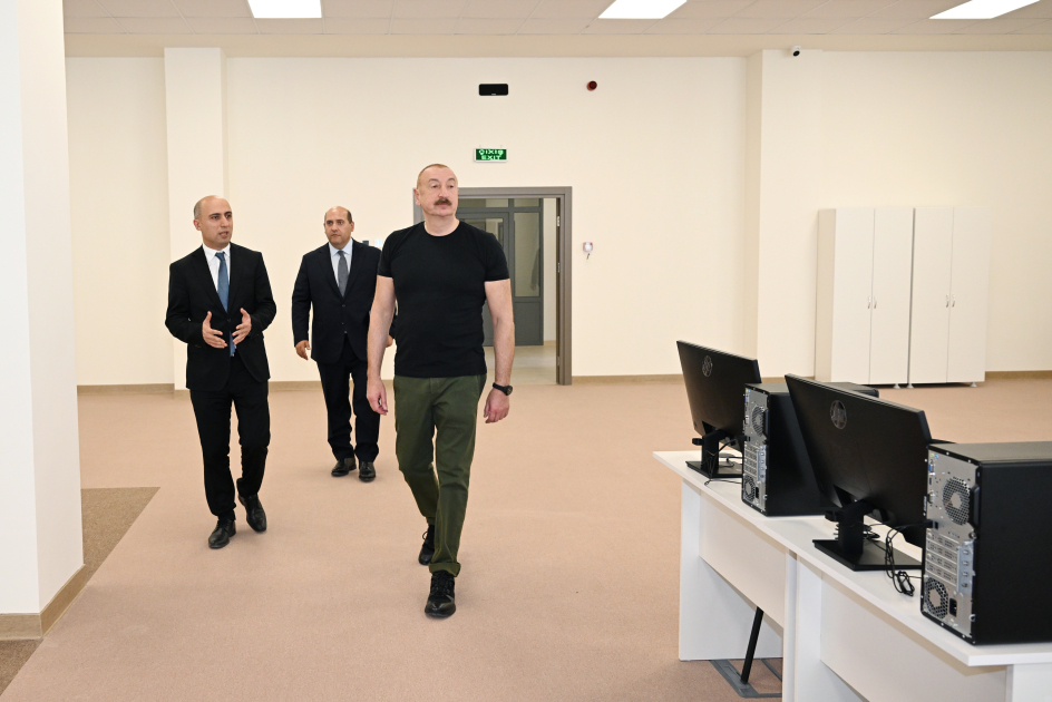 Ağdam şəhər 1 nömrəli tam orta məktəbin binasının açılışı olub