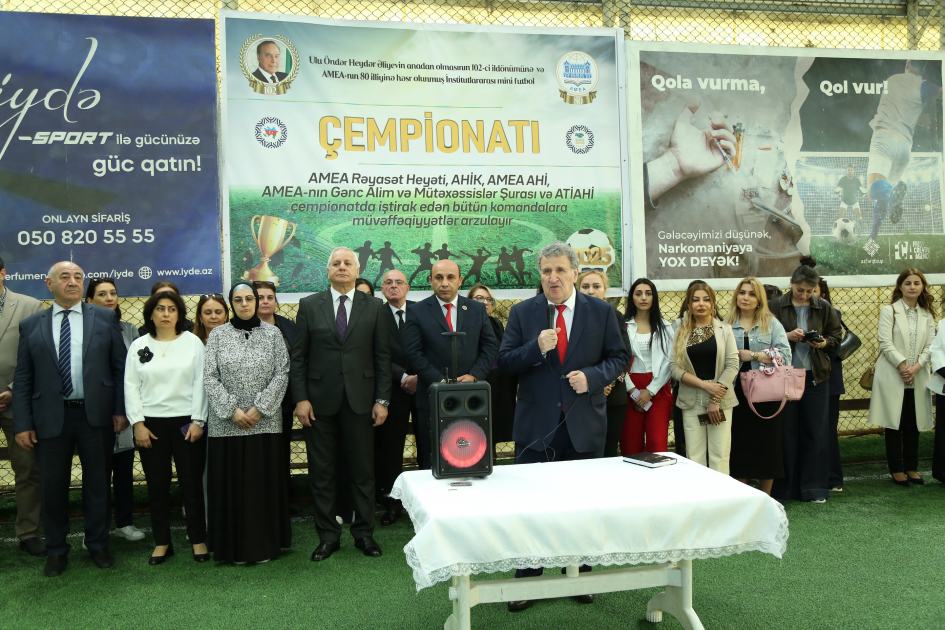 AMEA-da minifutbol turnirinin açılışı olub