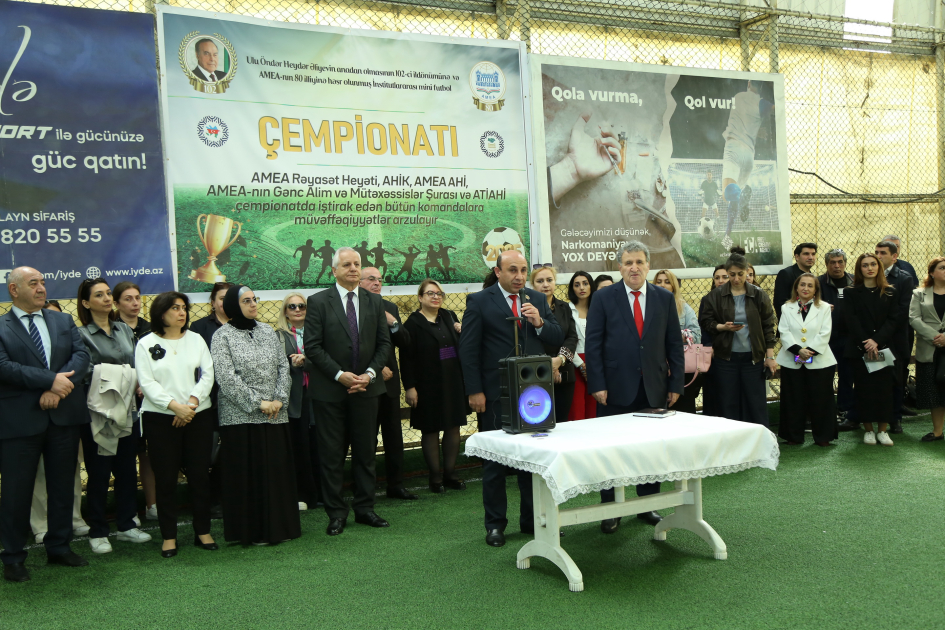 AMEA-da minifutbol turnirinin açılışı olub