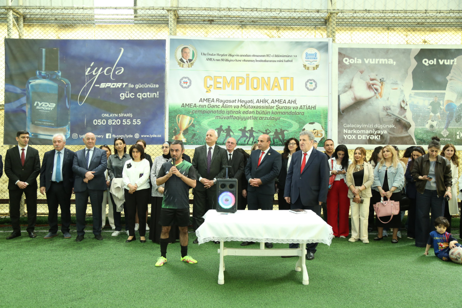 AMEA-da minifutbol turnirinin açılışı olub