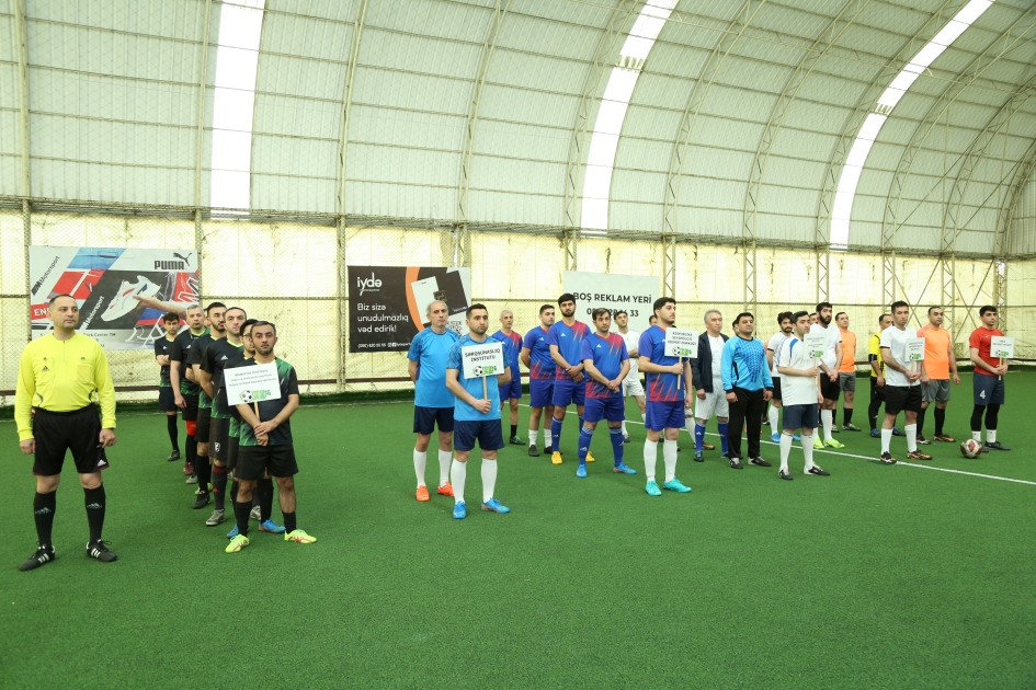 AMEA-da minifutbol turnirinin açılışı olub