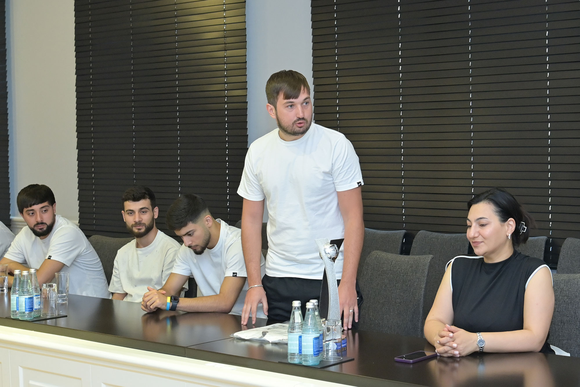 Avropa Universitetləri Futzal Çempionatının qalibi olan komanda ilə görüş keçirilib