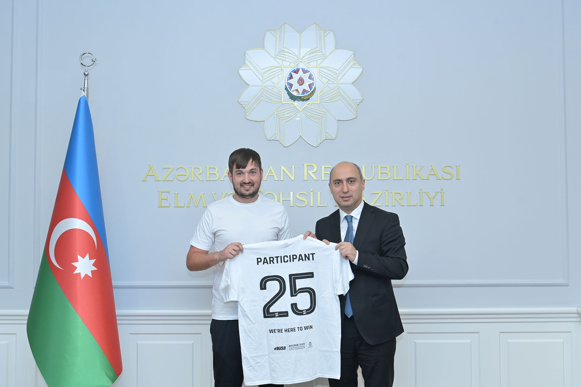 Avropa Universitetləri Futzal Çempionatının qalibi olan komanda ilə görüş keçirilib