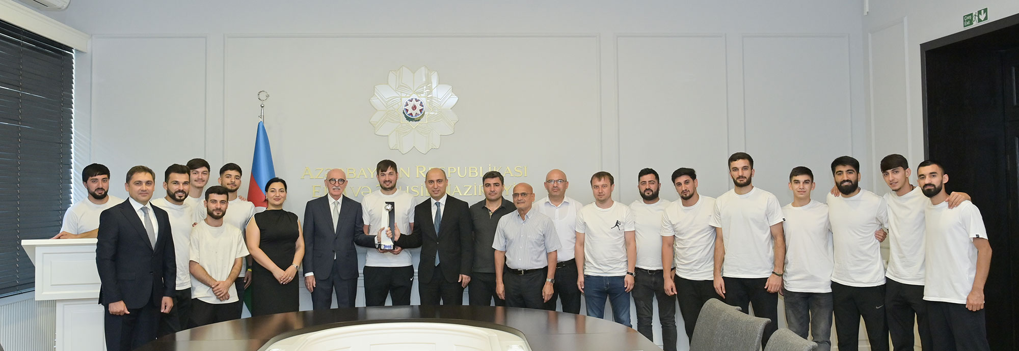 Avropa Universitetləri Futzal Çempionatının qalibi olan komanda ilə görüş keçirilib