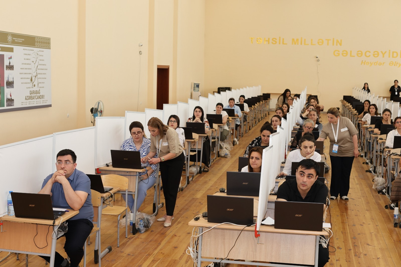 Azad olunan ərazilərdə çalışan müəllimlər ilk dəfə sertifikasiyada iştirak ediblər