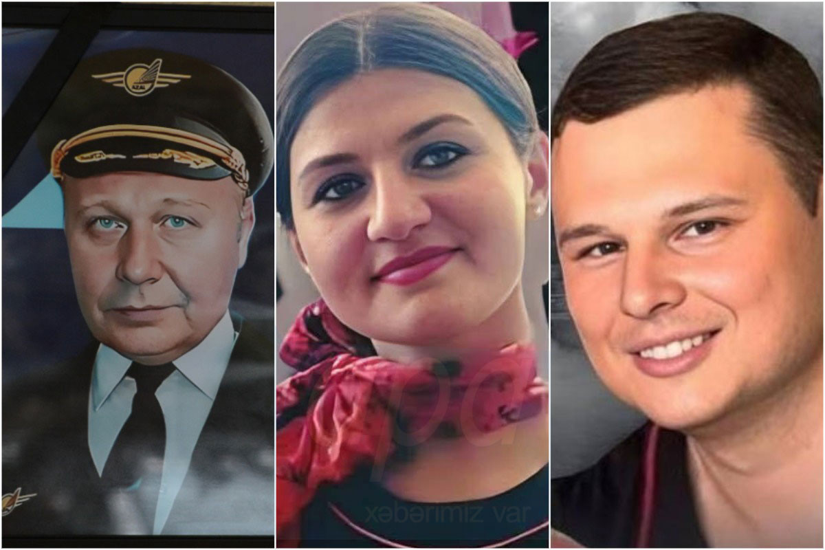 AZAL-ın qəzaya uğramış təyyarəsinin pilotları və bələdçi Hökumə Əliyeva II Fəxri xiyabanda dəfn olunacaq 