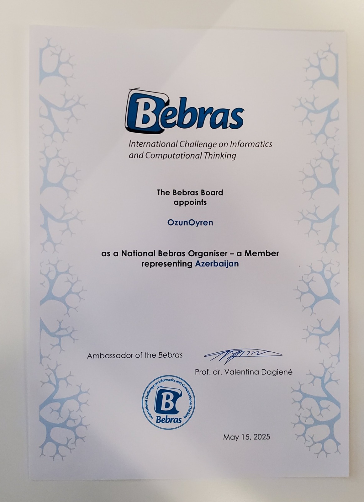 Azərbaycan "Bebras" müsabiqəsinin tamhüquqlu üzvü seçilib