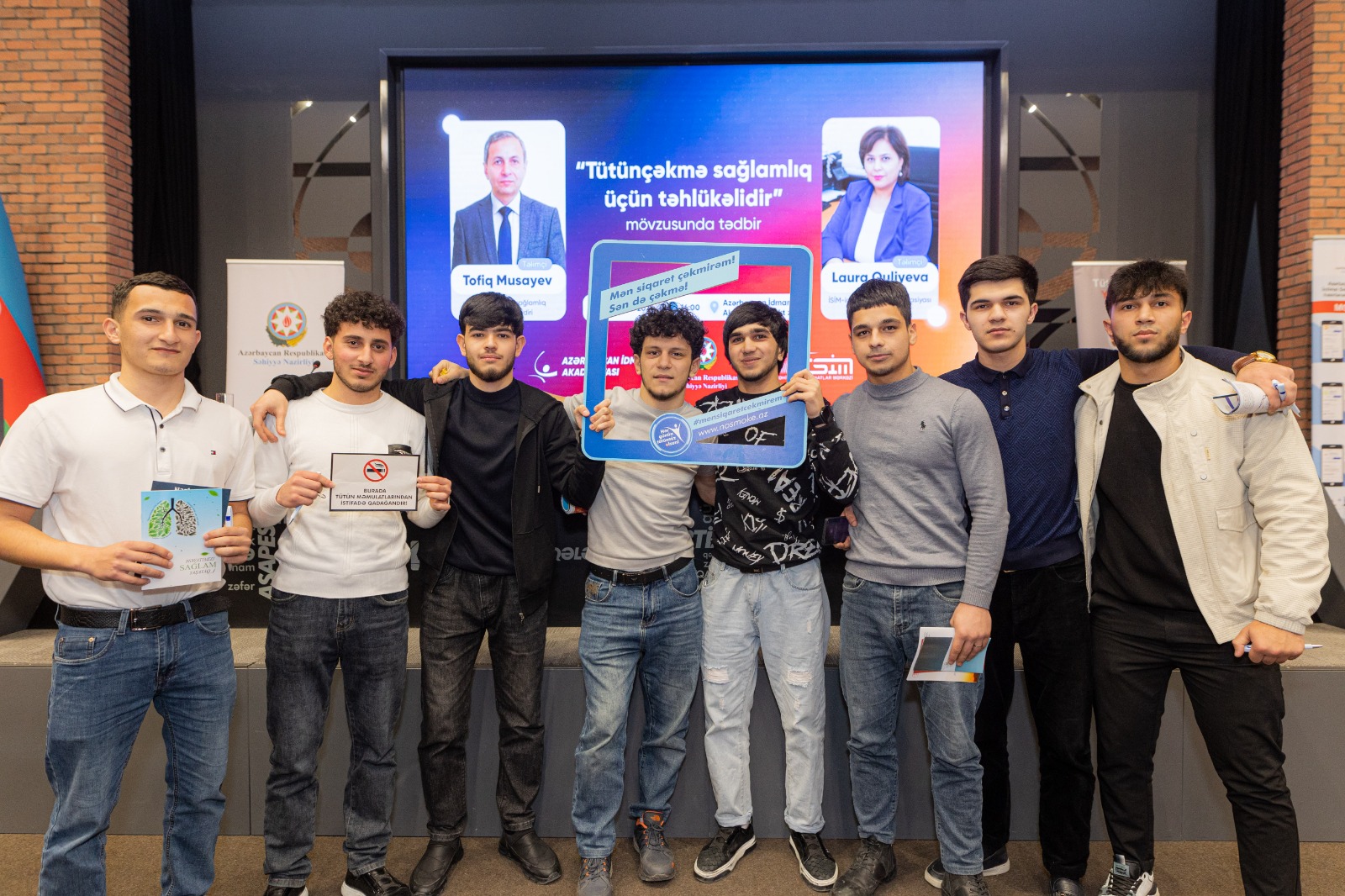 Azərbaycan İdman Akademiyasında “Tütünçəkmə sağlamlıq üçün təhlükəlidir” mövzusunda tədbir keçirilib