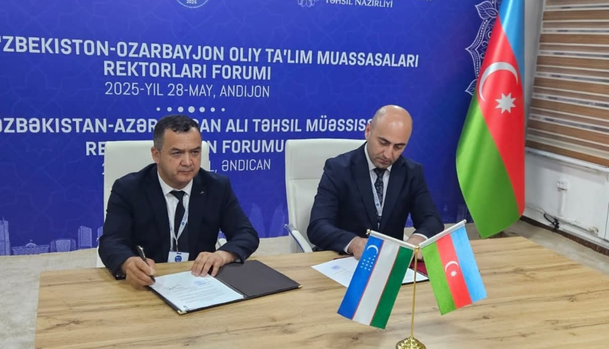 Azərbaycan Texnologiya Universiteti Özbəkistanın universitetləri ilə əlaqələrini genişləndirir 