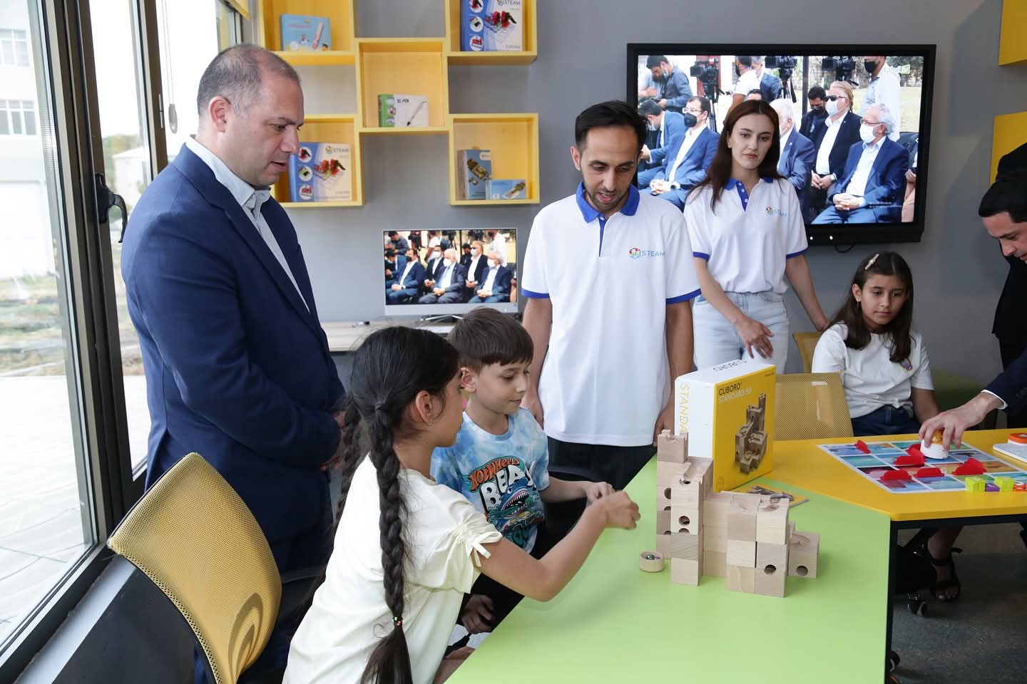 Azərbaycan və Gürcüstan nazirləri Quba STEAM Mərkəzində olublar