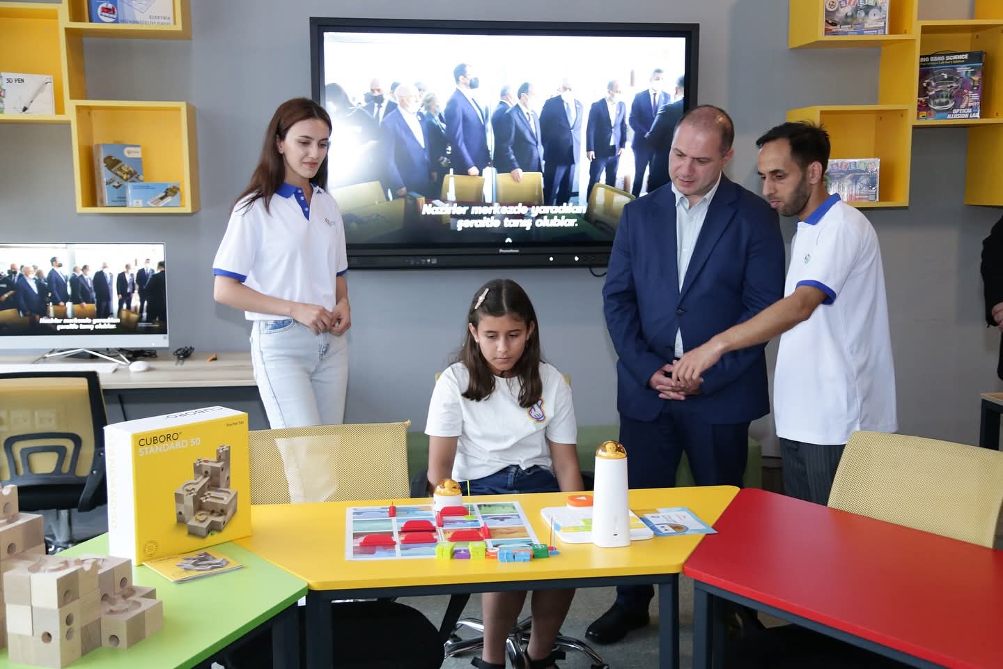 Azərbaycan və Gürcüstan nazirləri Quba STEAM Mərkəzində olublar