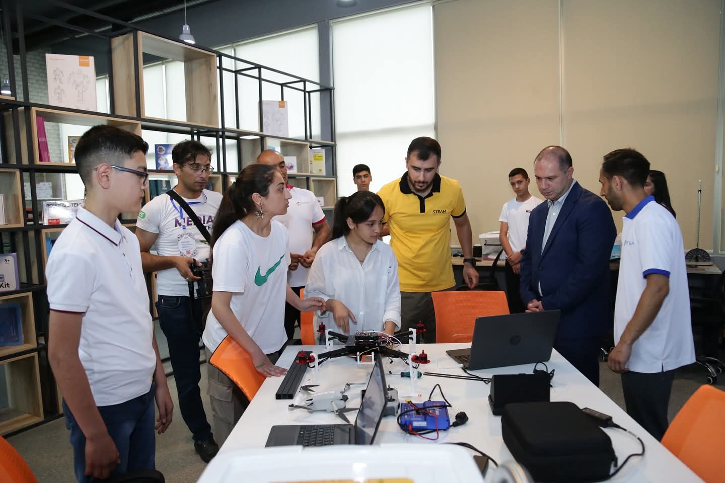 Azərbaycan və Gürcüstan nazirləri Quba STEAM Mərkəzində olublar