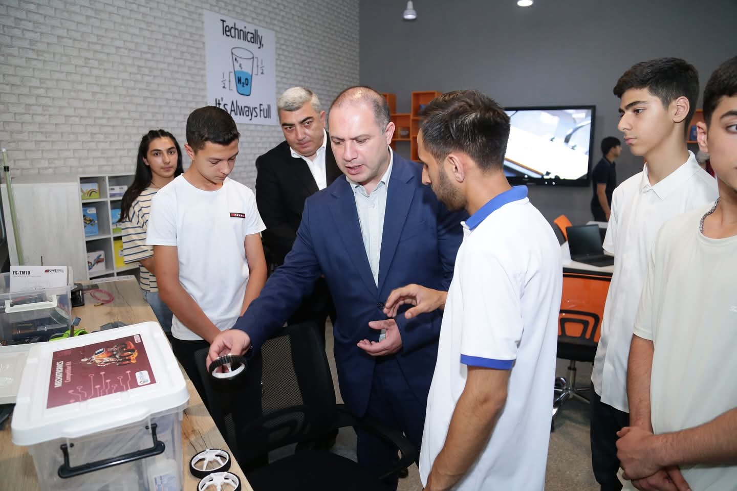 Azərbaycan və Gürcüstan nazirləri Quba STEAM Mərkəzində olublar