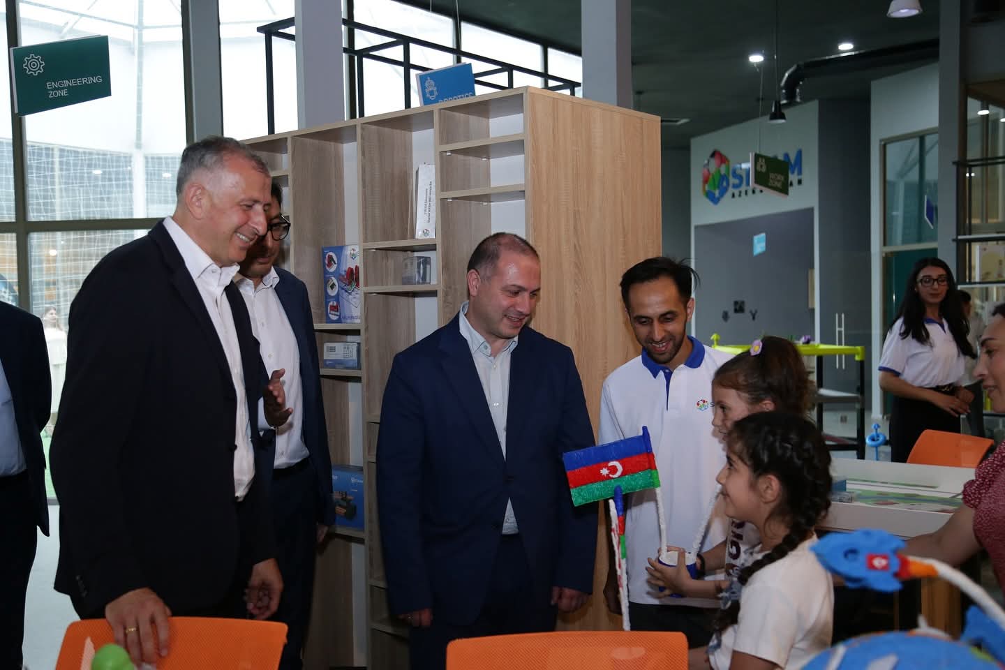 Azərbaycan və Gürcüstan nazirləri Quba STEAM Mərkəzində olublar