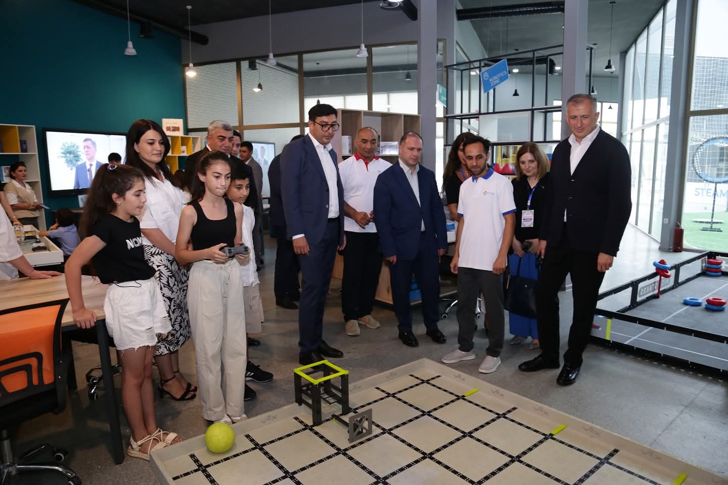 Azərbaycan və Gürcüstan nazirləri Quba STEAM Mərkəzində olublar