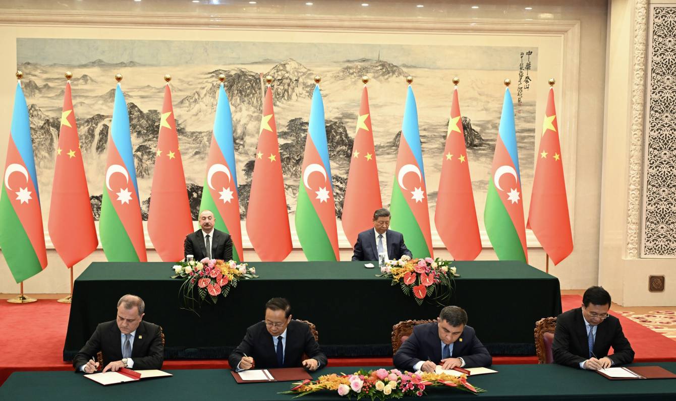 Azərbaycanla Çin arasında əməkdaşlığa dair bir sıra sənədlər imzalanıb