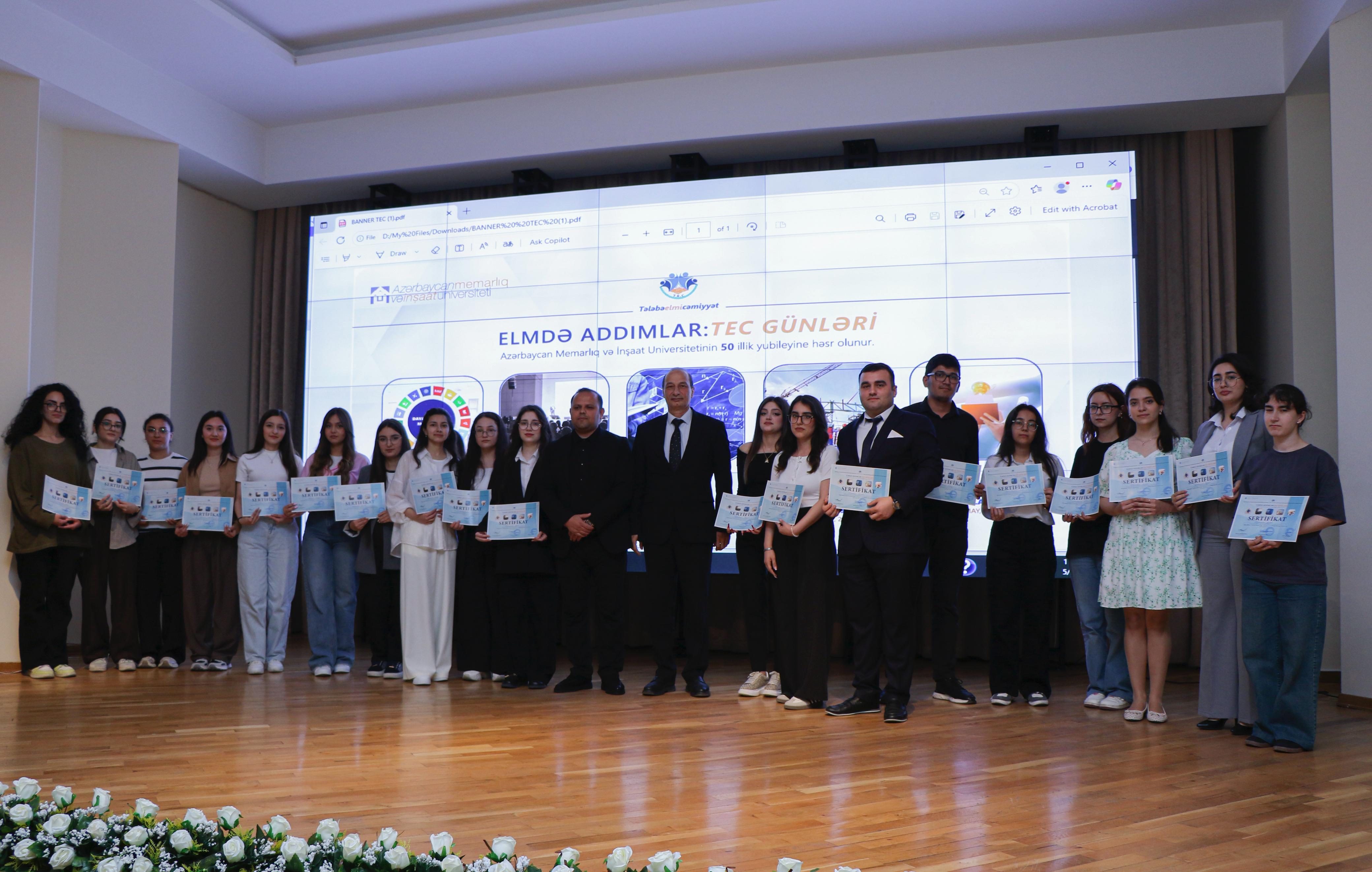 AzMİU-da “Elmdə Addımlar: TEC Günləri” başa çatıb