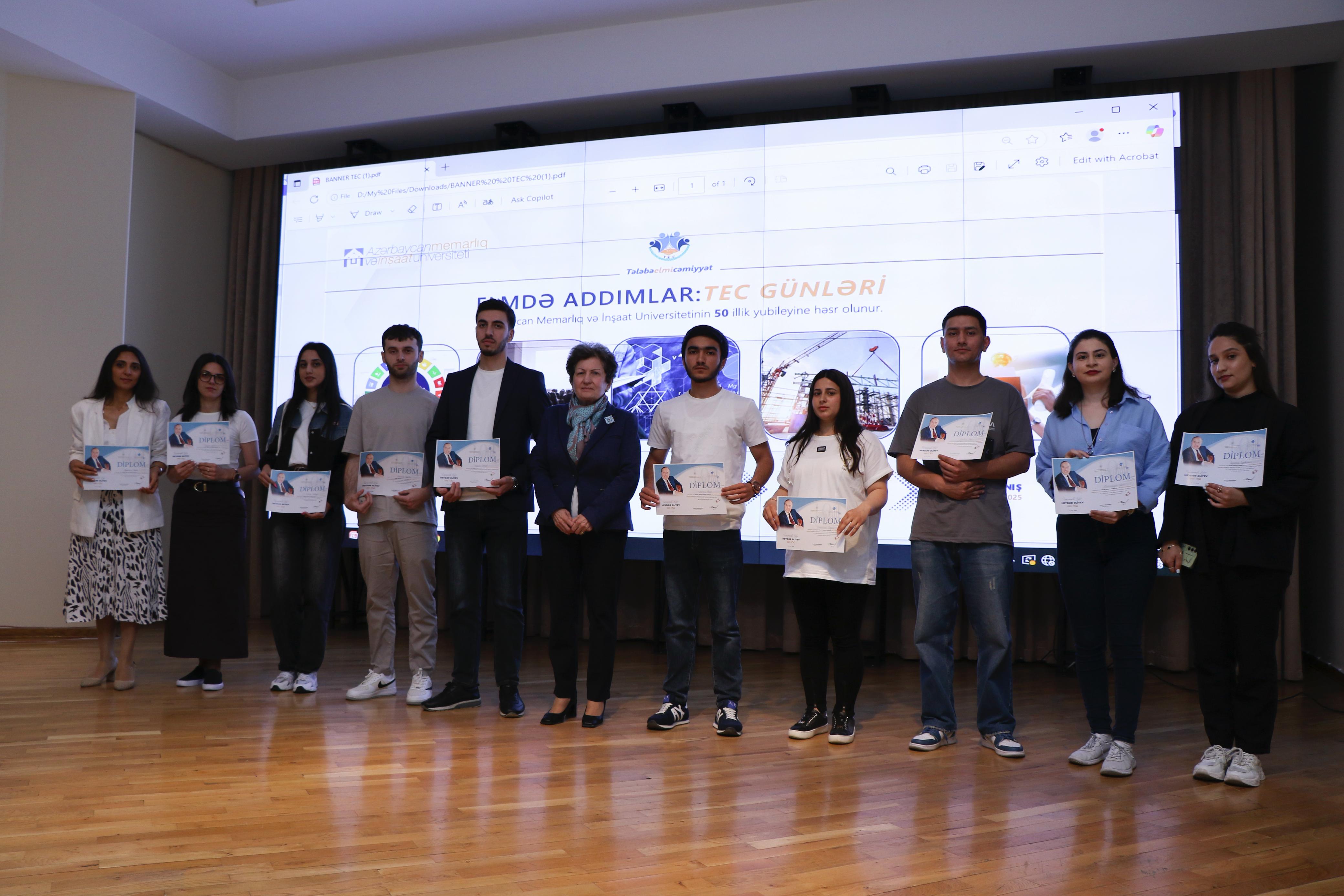 AzMİU-da “Elmdə Addımlar: TEC Günləri” başa çatıb