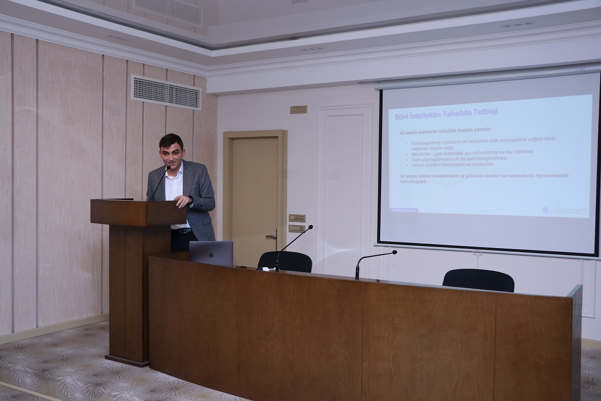 AzMİU əməkdaşları süni intellektin tədris prosesinə inteqrasiyası barədə məlumatlandırılıb