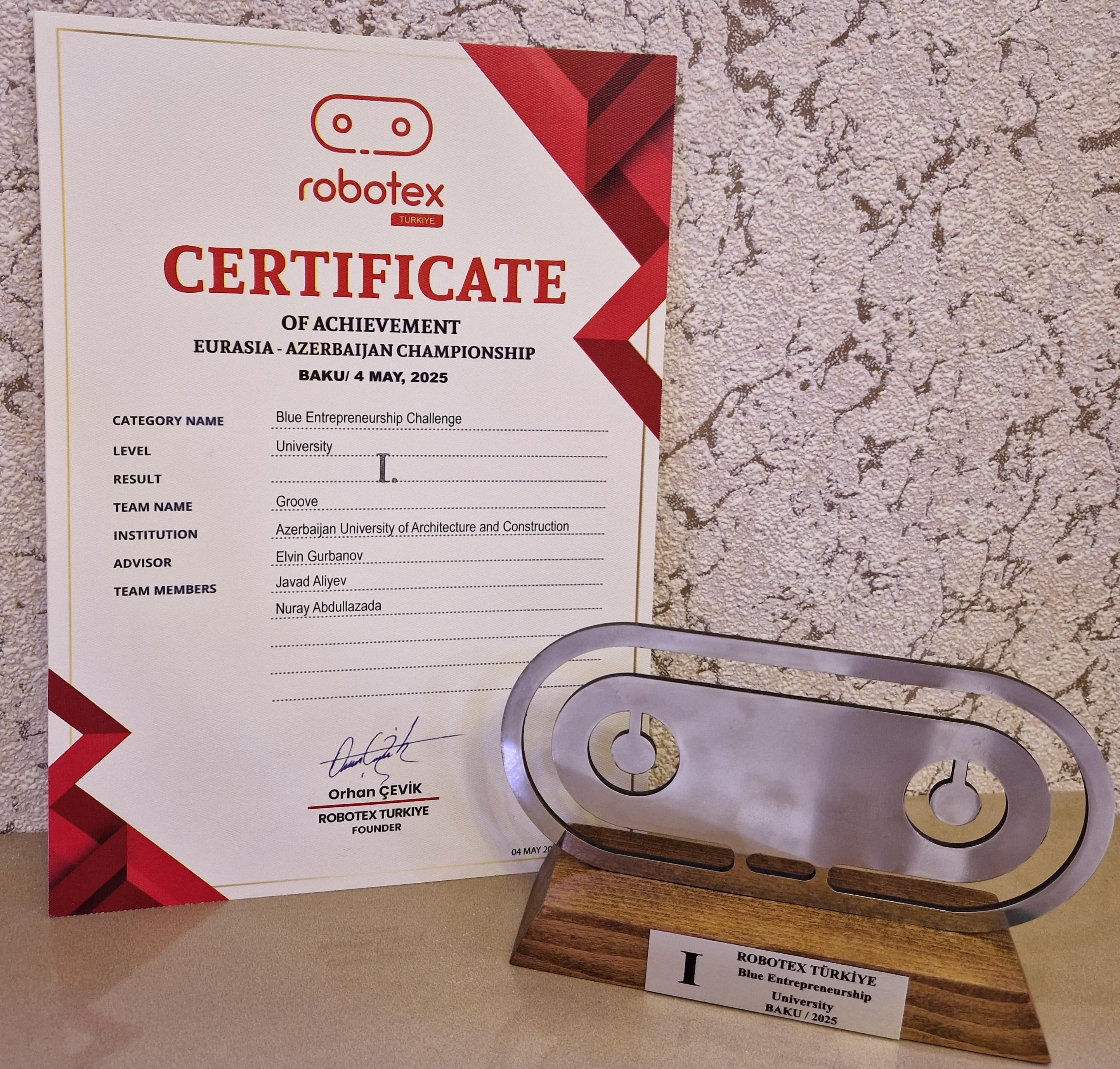 AzMİU komandası “Robotex Türkiye EurAsia – Azerbaijan 2025”in qalibi olub