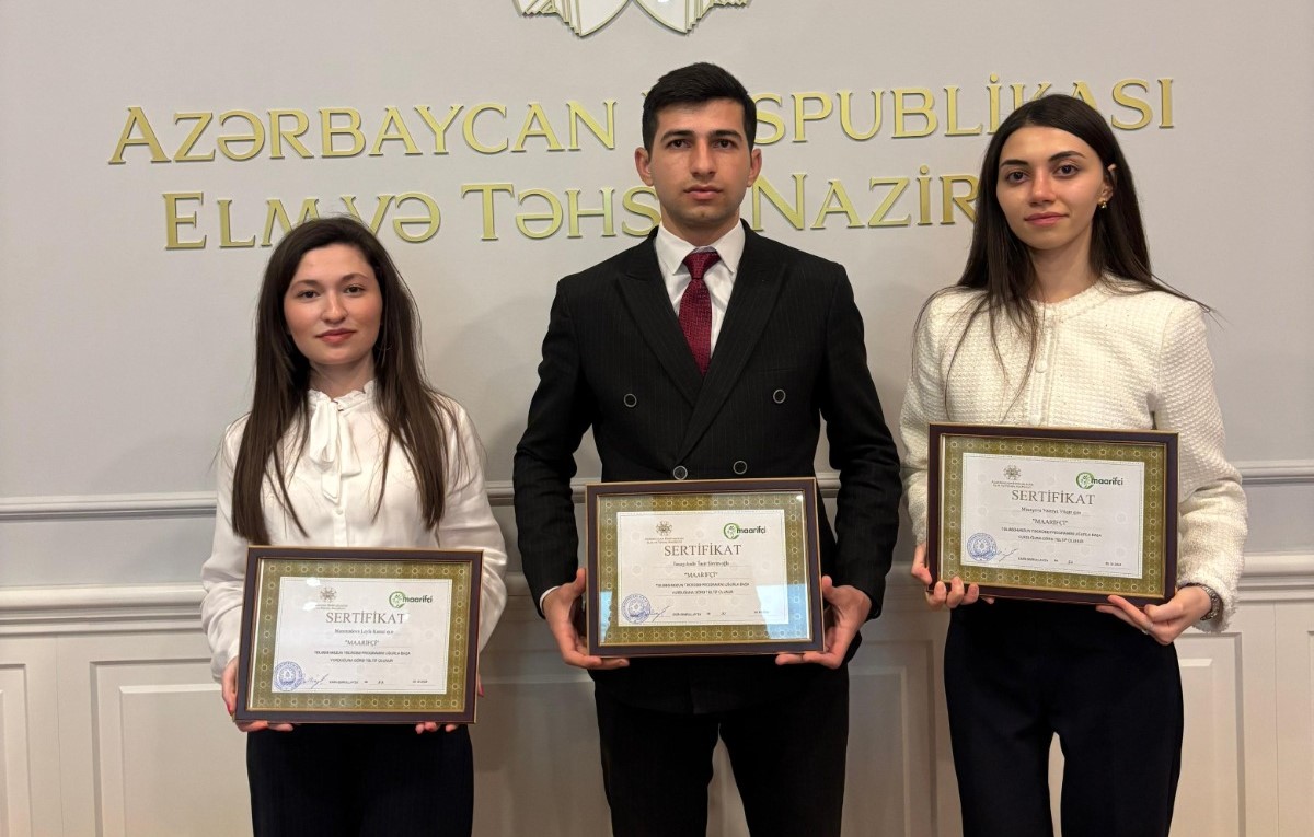 AzMİU-nun 3 tələbəsi “Maarifçi” proqramının qalibi oldu 