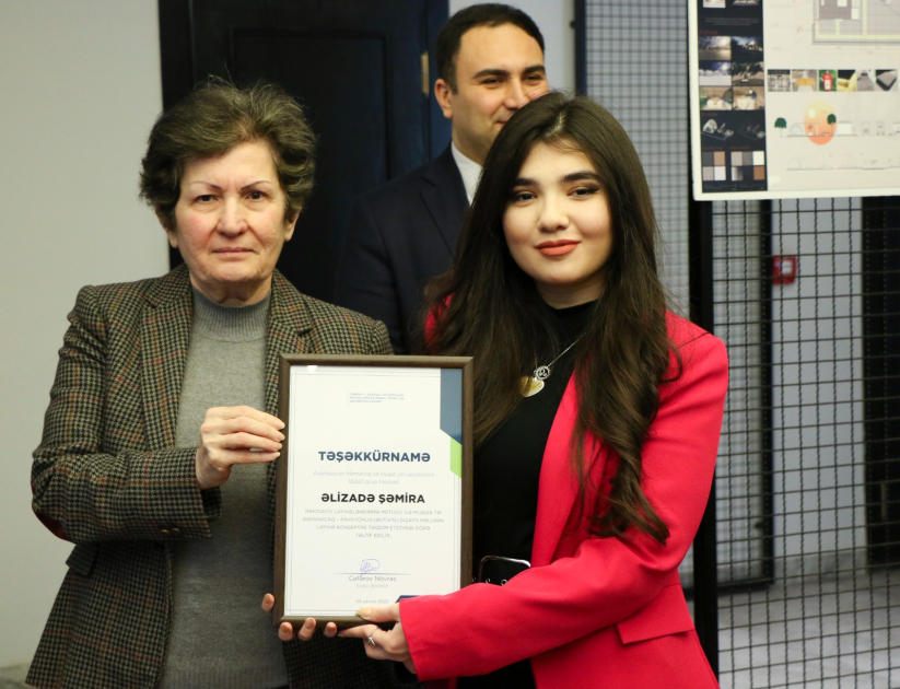 AzMİU tələbələri işğaldan azad olunmuş ərazilərə dair memarlıq layihələrini təqdim ediblər